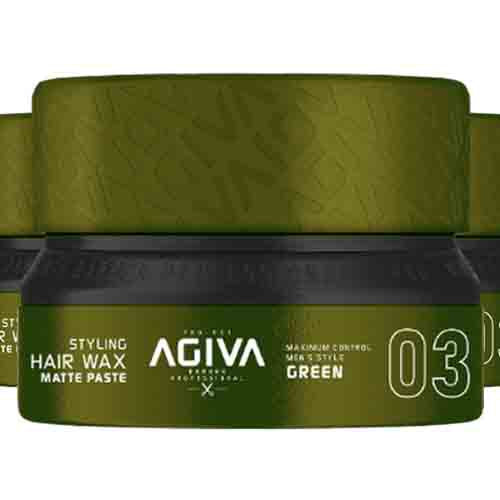 Agiva Styling Hair Wax Matte Paste Green 03 – Maximale Kontrolle 155ml