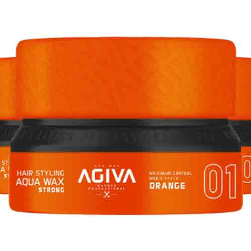 Agiva Styling Wax Aqua Strong Orange 01 – Maximale Kontrolle 155ml