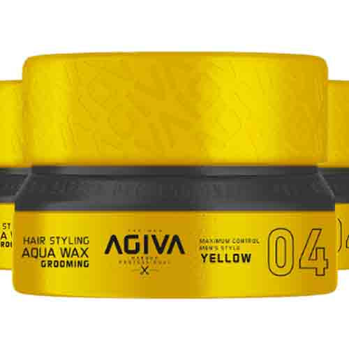 Agiva Styling Hair Wax Aqua Grooming Yellow 04 – Maximaler Halt 155ml