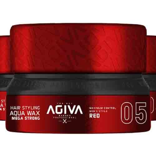 Agiva Styling Haarwachs Aqua Mega Strong Red 05 – Maximaler Halt 155ml