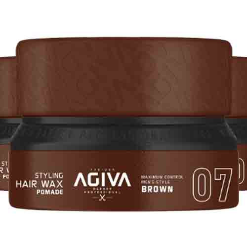 Agiva Styling Hair Wax Pomade Brown 07 – Maximaler Halt 155ml