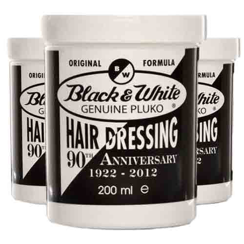 Black and White Haarpomade Pluko 200ml – Für Glanz und Halt 200ml