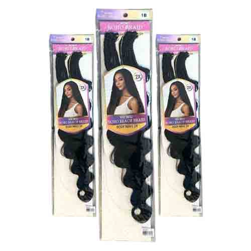 Vivitress Boho Collection Body Weave 24" # 1B – Hochwertig 100g