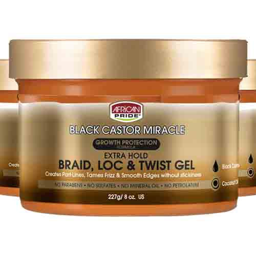 African Pride Styling Gel Black Castor Miracle – Extra Halt 227g