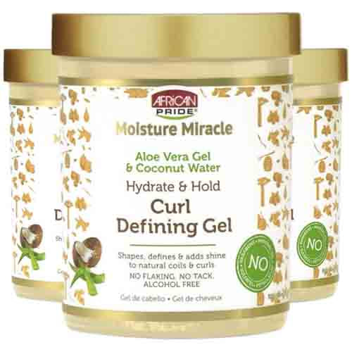 African Pride Styling Gel Aloe & Kokoswasser – Feuchtigkeit 510g