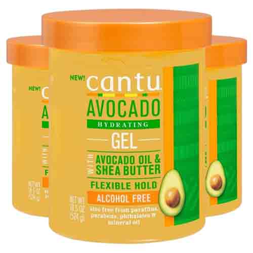 Cantu Styling Gel mit Avocado – Flexible Halt 540g