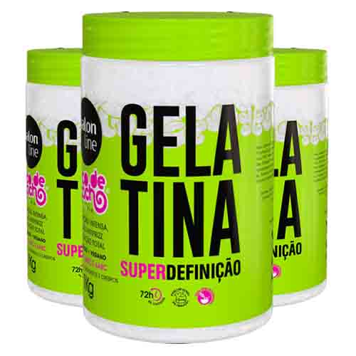 Salon Line Styling Gel Gelatina Super Defination – Anti-Frizz 1000g