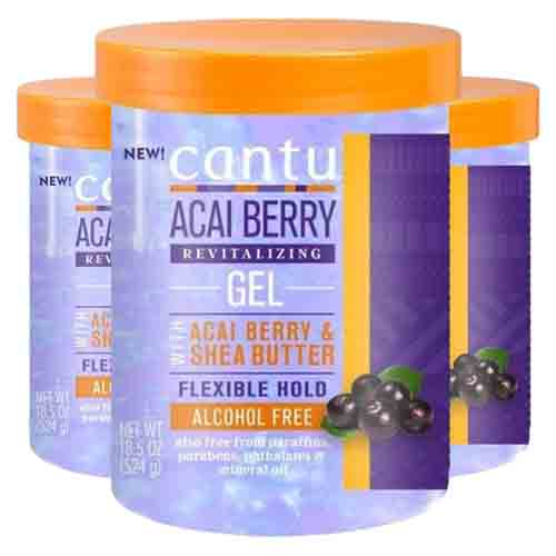 Cantu Styling Gel mit Acai-Beere – Flexibler Halt 524g