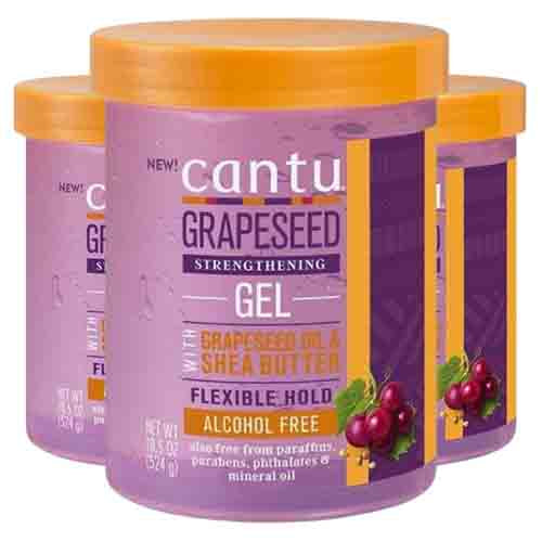 Cantu Styling Gel mit Traubenkernöl – Flexibler Halt 524g