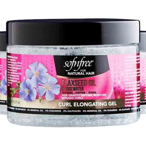 Sof'n Free Curl Gel mit Leinsamenöl & Rosenwasser – Feuchtigkeit 325ml