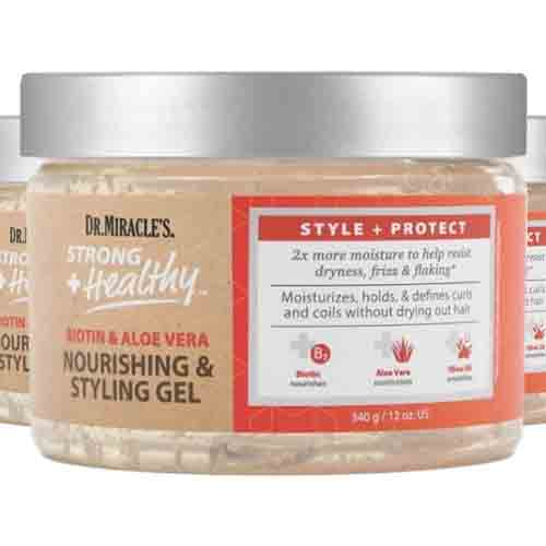 Dr. Miracles Styling Gel mit Biotin & Aloe Vera – Feuchtigkeit 340g