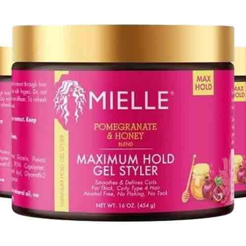 Mielle Styling Gel Pomegranate & Honey – Maximaler Halt 454g