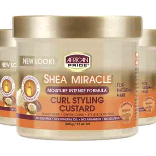 African Pride Curl Styling Custard – Feuchtigkeit 340g