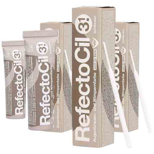 Refectocil Wimpern- und Augenbrauenfarbe Light Brown 3.1 – 15ml