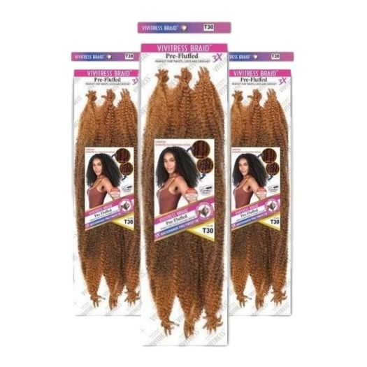 Vivitress Pre Fluffed WaterWave Fro Twist T1B/30 – 24 Zoll 600g