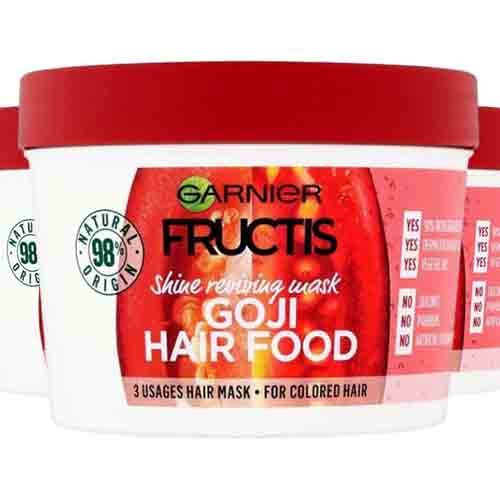 Garnier Fructis Haarmaske Goji Hair Food – Feuchtigkeit 390ml