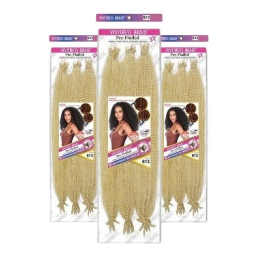 Vivitress Pre Fluffed WaterWave Fro Twist 24 inch - 613 – 61cm 200g