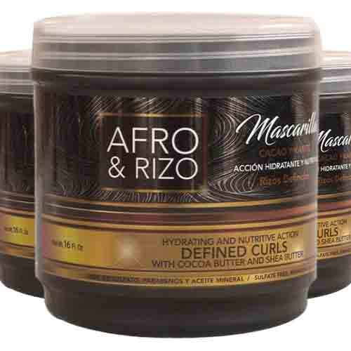 Afro & Rizo Haarmaske mit Kakao & Sheabutter – Feuchtigkeit 454g