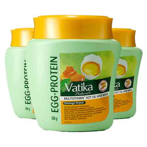 Dabur Vatika Naturals Haarmaske mit Ei-Protein – Reparatur 500g