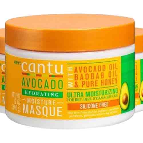 Cantu Haarmaske mit Avocadoöl & Baobaböl – Intensive Feuchtigkeit 340g