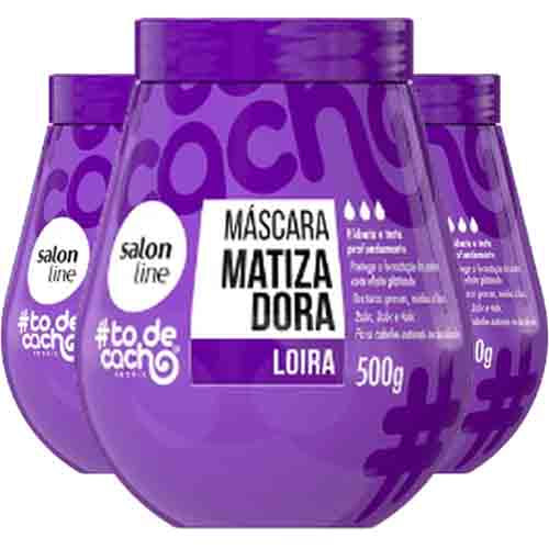 Salon Line Todecacho Maske Blonde Toning Loira – Farbauffrischung 300g
