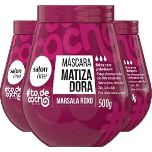 Salon Line Todecacho Masck Toning Marsala Roxo – Farbauffrischung 300g