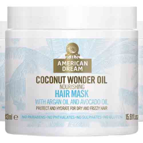 American Dream Haarmaske mit Kokosnussöl – Feuchtigkeit 443ml