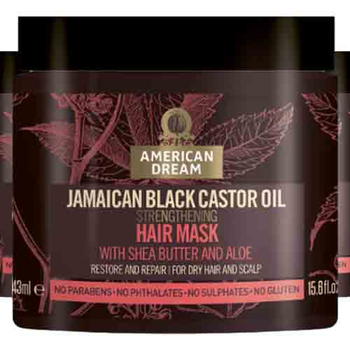 American Dream Haarmaske mit Jamaikanischem Schwarzem Rizinusöl – Feuchtigkeit 443ml