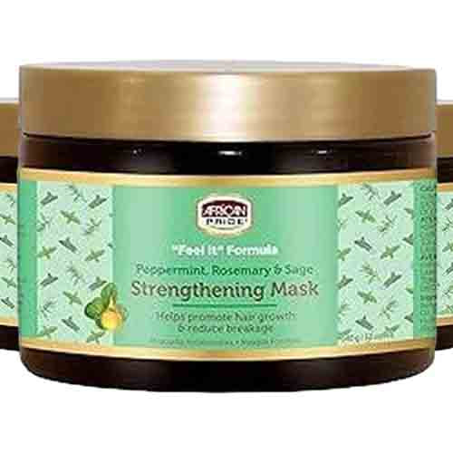 African Pride Stärkende Maske mit Pfefferminze & Rosmarin – 340g