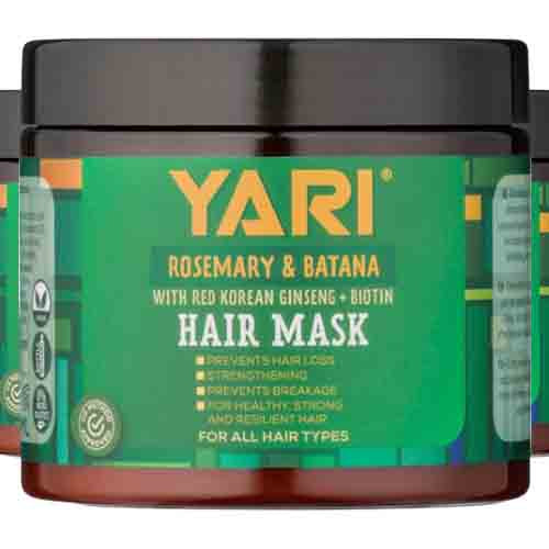 Yari Haarmaske mit Rosmarin & Batana – Repariert & Stärkt 400ml
