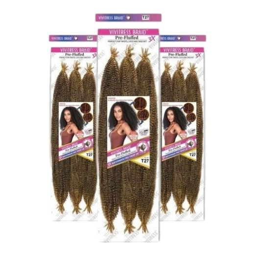 Vivitress Pre Fluffed WaterWave Fro Twist T1B/27 – 24 Zoll 600g