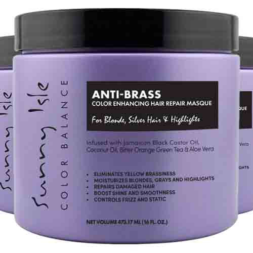 Sunny Isle Haarmaske Anti-Brass – Farbauffrischung 473ml