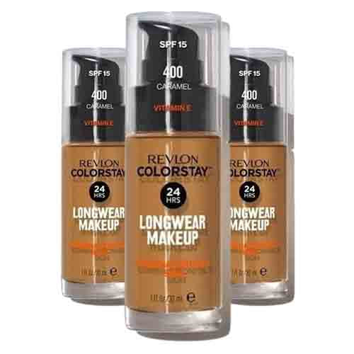 Revlon Colorstay Make-up für Mischhaut 400 Caramel – Ölfrei 30ml