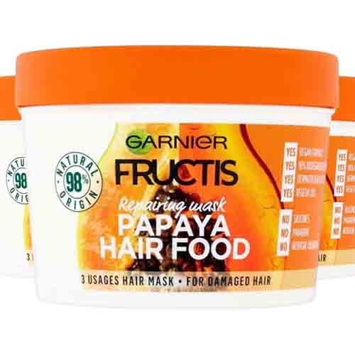 Garnier Fructis Haarkur Papaya Hair Food – Intensive Pflege 390ml