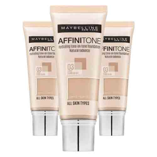 Maybelline Affinitone Foundation 30ml – 03 Light Sand Beige – Natürlicher Look