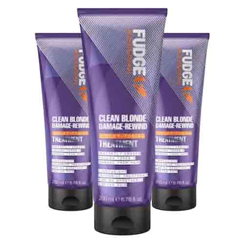 Fudge Clean Blonde Damage Rewind Violet-Toning Treatment – Stärkt 200ml
