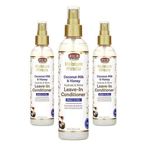 African Pride Leave-In Conditioner mit Kokosmilch & Honig – Feuchtigkeit 237ml