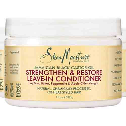 Shea Moisture Leave-In Conditioner mit Schwarzem Rizinusöl – Feuchtigkeit 312g