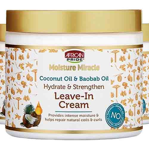 African Pride Leave-In Cream mit Kokos & Baobab – Feuchtigkeit 443g