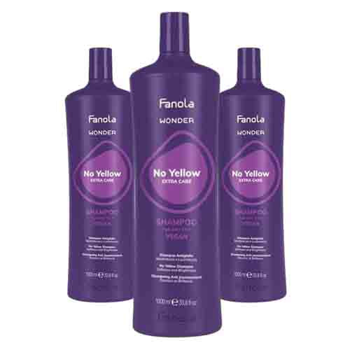 Fanola Shampoo Wonder No Yellow Silver Shine – Extra Pflege 1000ml