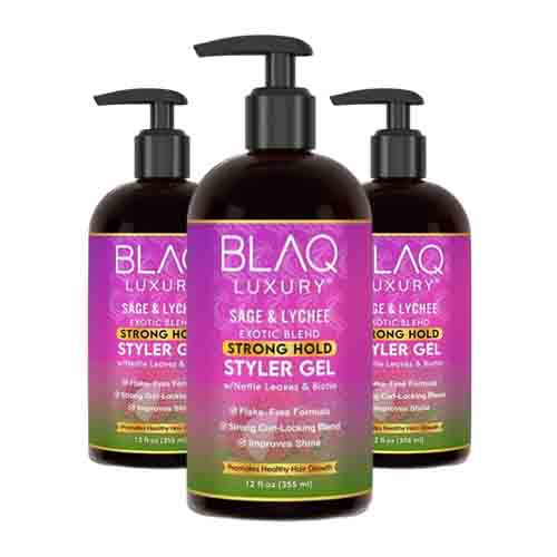 Blaq Luxury Styling Gel mit Salbei & Lychee – Extra Halt 355ml