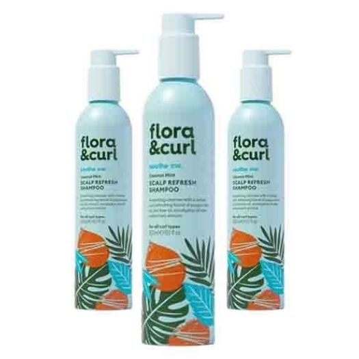 Flora & Curl Shampoo Coconut Mint – Beruhigt die Kopfhaut 300ml