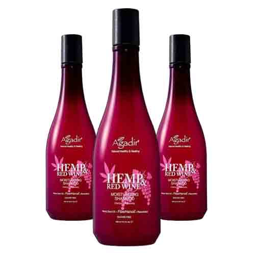 Agadir Shampoo mit Hanf & Rotwein – Feuchtigkeit 430ml