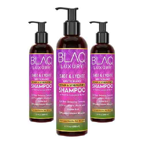 Blaq Luxury Shampoo mit Salbei & Litschi – Feuchtigkeit 355ml