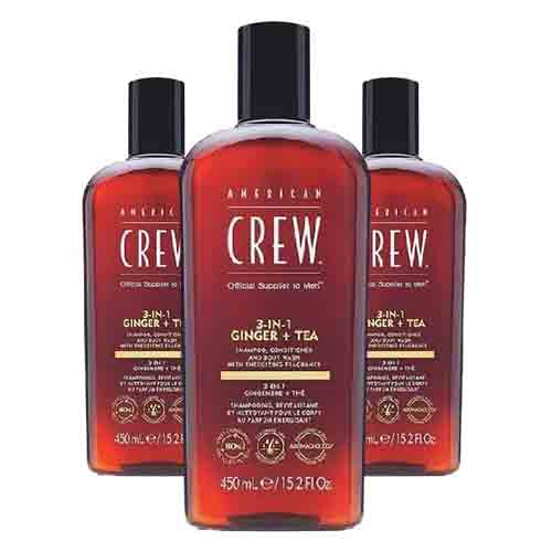 American Crew 3-in-1 Shampoo, Conditioner & Body-Wash – Erfrischend 450ml
