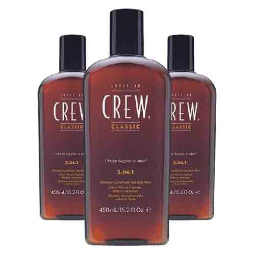 American Crew 3-In-1 Shampoo, Conditioner & Body-Wash – Feuchtigkeit 450ml