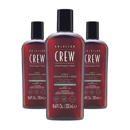 American Crew 3-in-1 Shampoo, Conditioner & Duschgel – 250ml