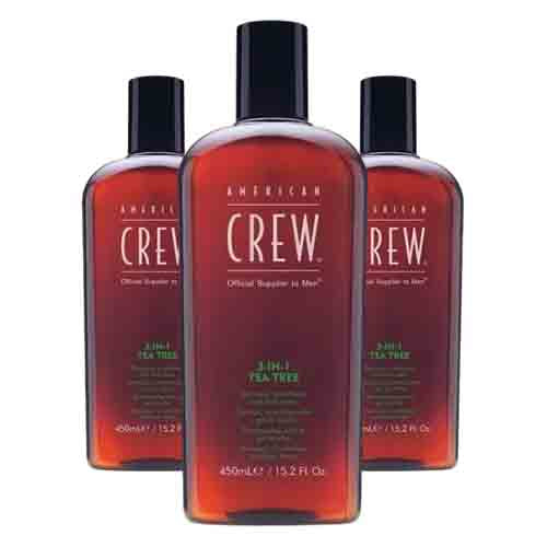 American Crew 3-In-1 Shampoo, Conditioner & Body-Wash Tea Tree – Frisch 450ml