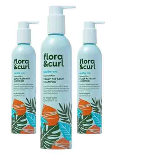 Flora & Curl Shampoo Coconut Mint – Beruhigt die Kopfhaut 300ml