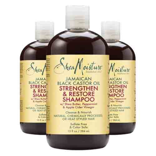 Shea Moisture Shampoo mit Jamaican Black Castor Oil – Ohne Sulfate 384ml